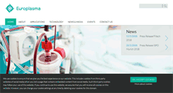 Desktop Screenshot of europlasma.be